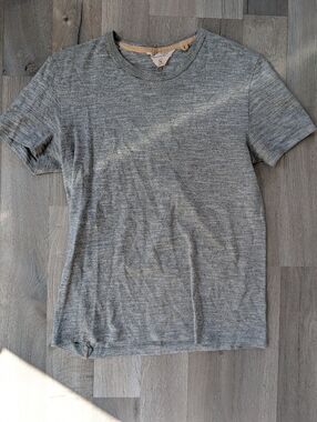 rag & bone Grey Heather Short Sleeve Crew Tee